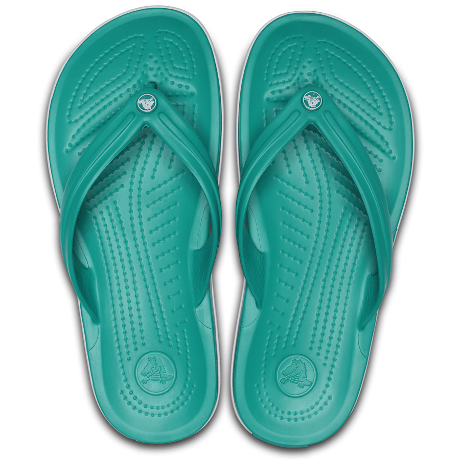 Tropical Teal/White Crocband™ Flip - Top - Crocs