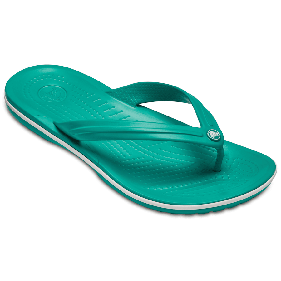 Tropical Teal/White Crocband™ Flip - Angle - Crocs