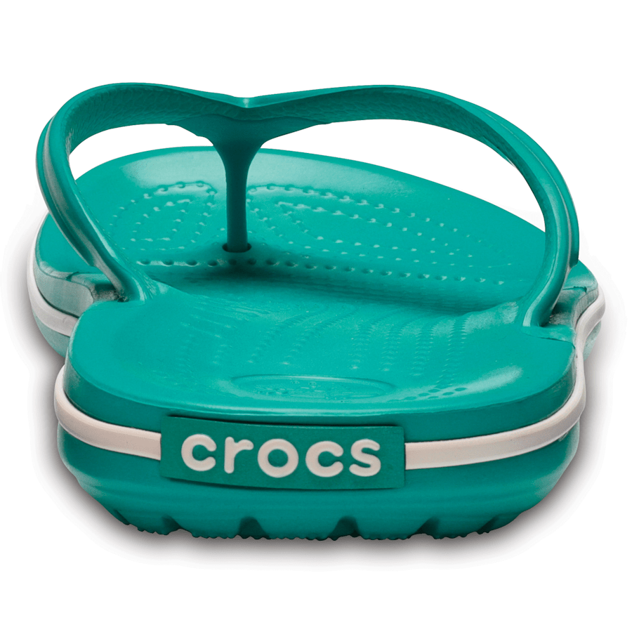 Tropical Teal/White Crocband™ Flip - Back - Crocs