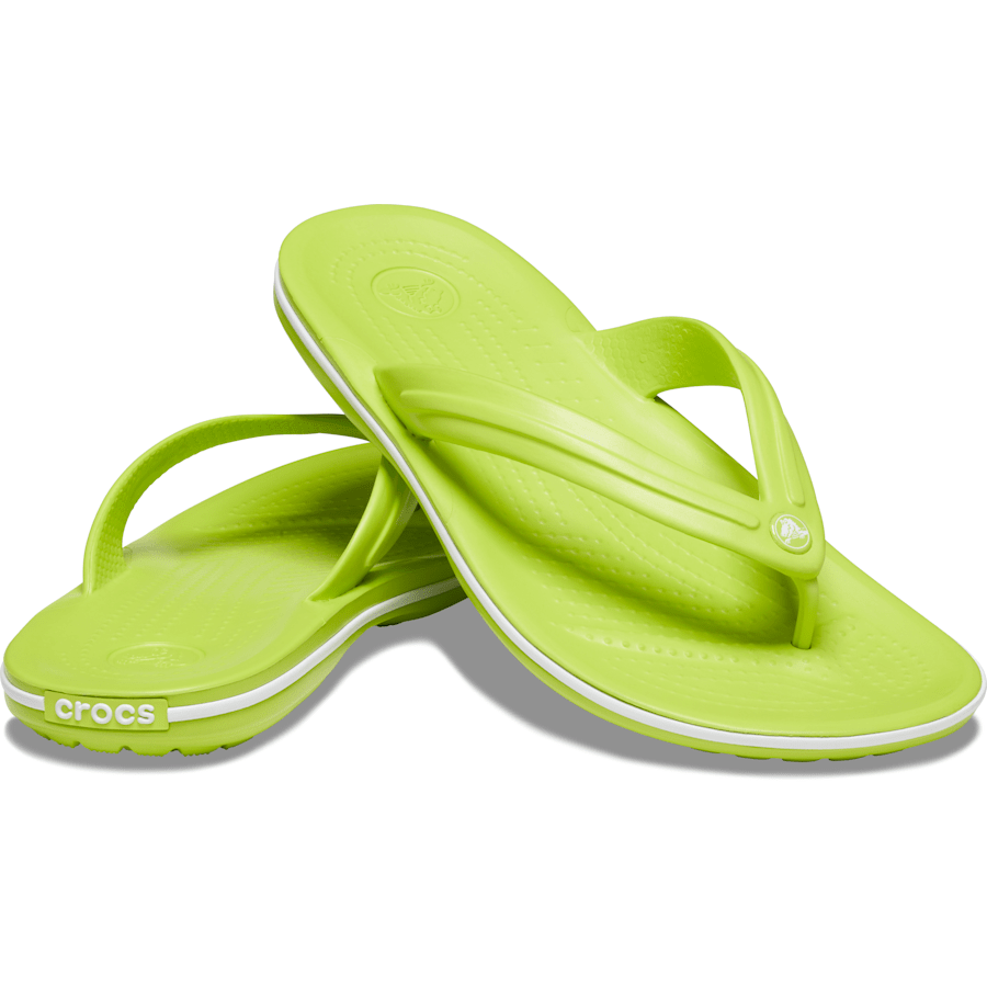 Lime Punch / White Crocband™ Flip - Pair - Crocs