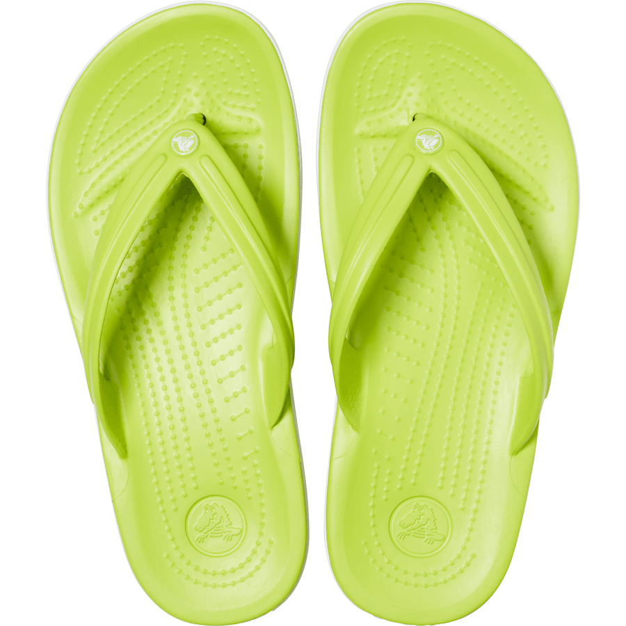 Lime Punch / White Crocband™ Flip - Top - Crocs
