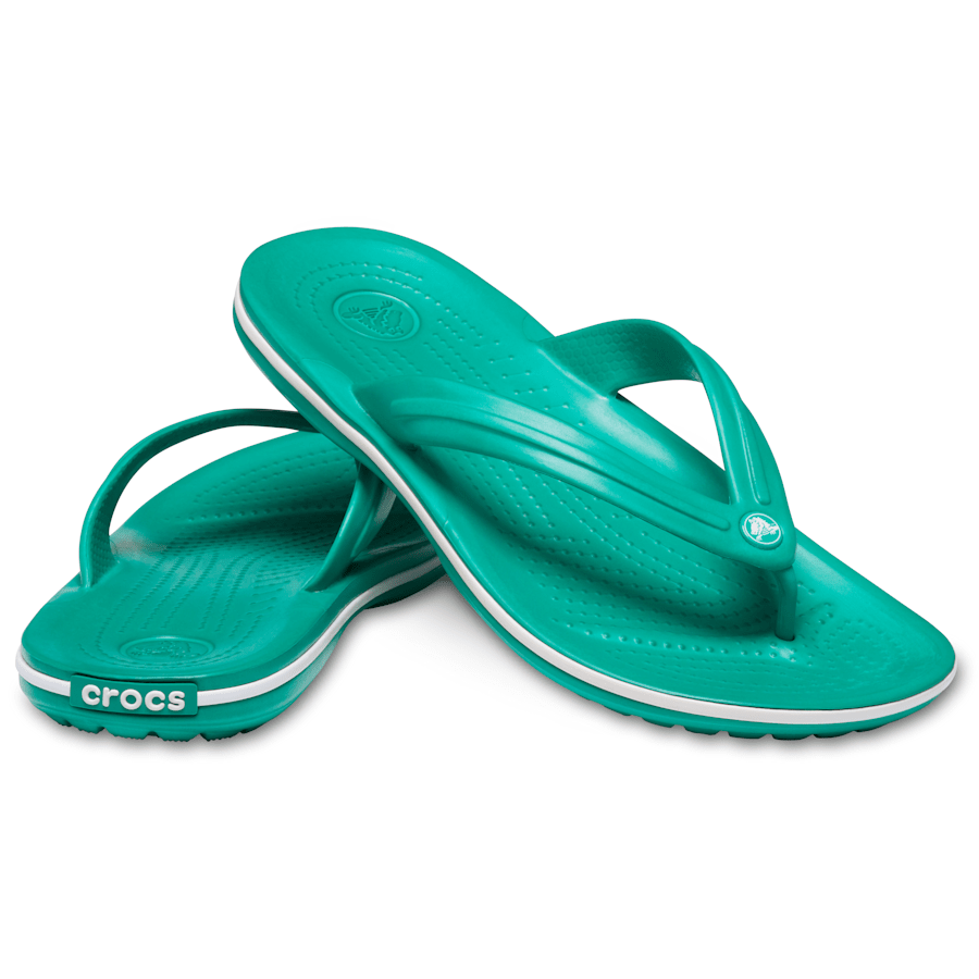Deep Green / White Crocband™ Flip - Pair - Crocs