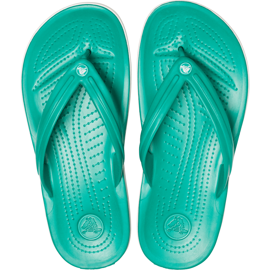 Deep Green / White Crocband™ Flip - Top - Crocs
