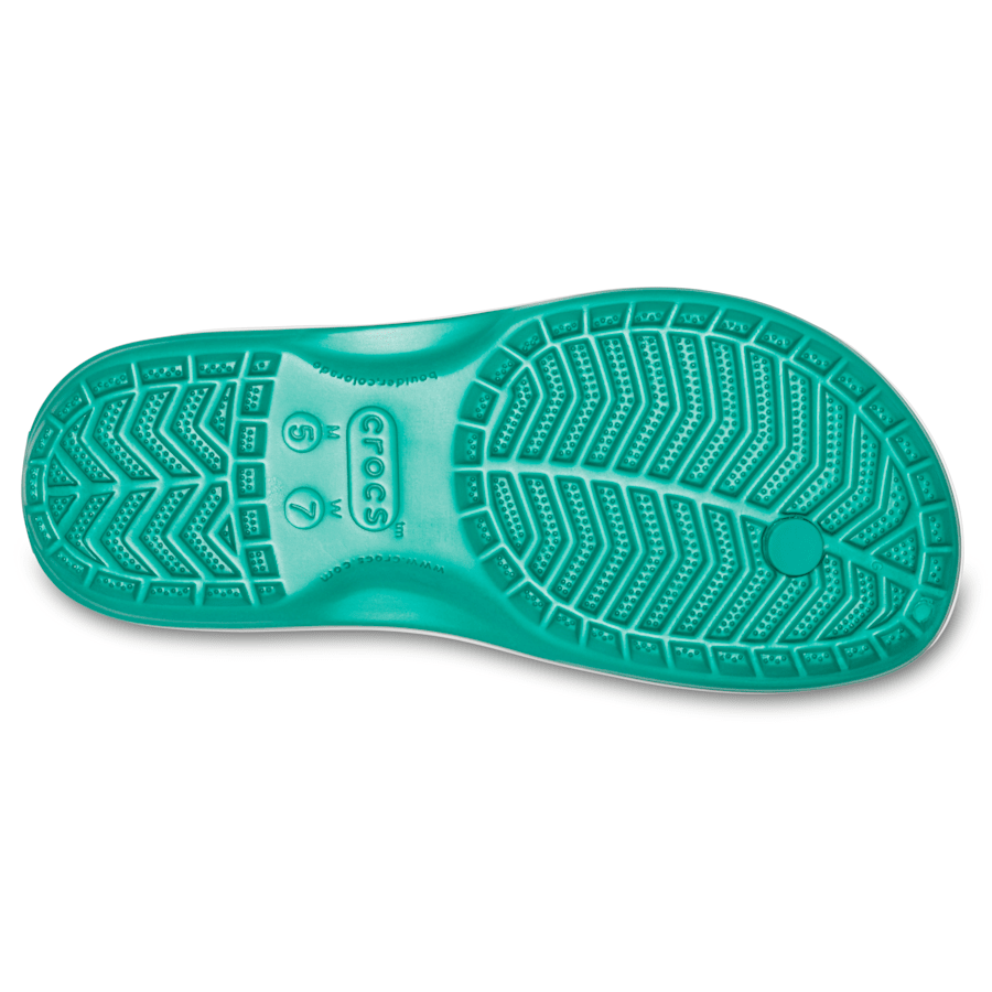 Deep Green / White Crocband™ Flip - Bottom - Crocs