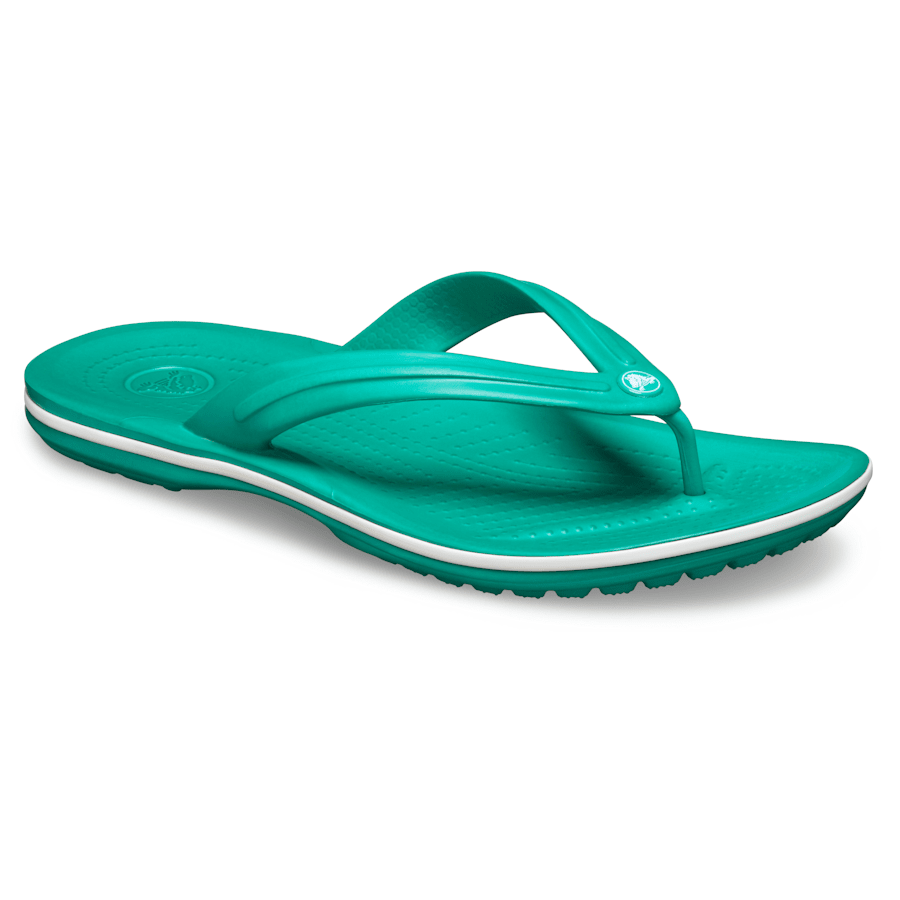 Deep Green / White Crocband™ Flip - Angle - Crocs