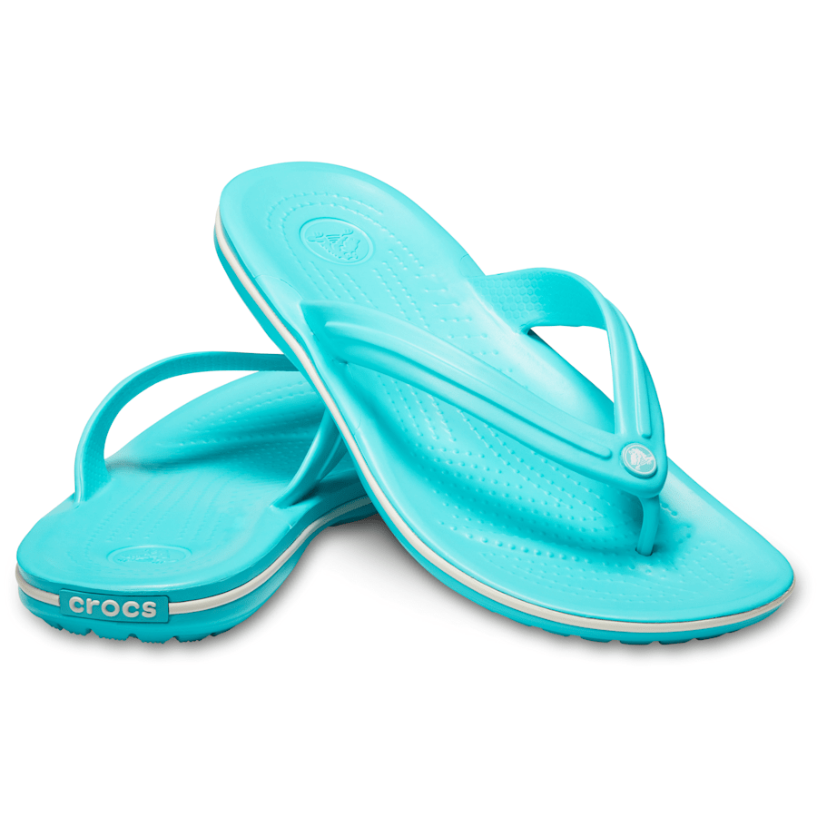 Pool / White Crocband™ Flip - Pair - Crocs