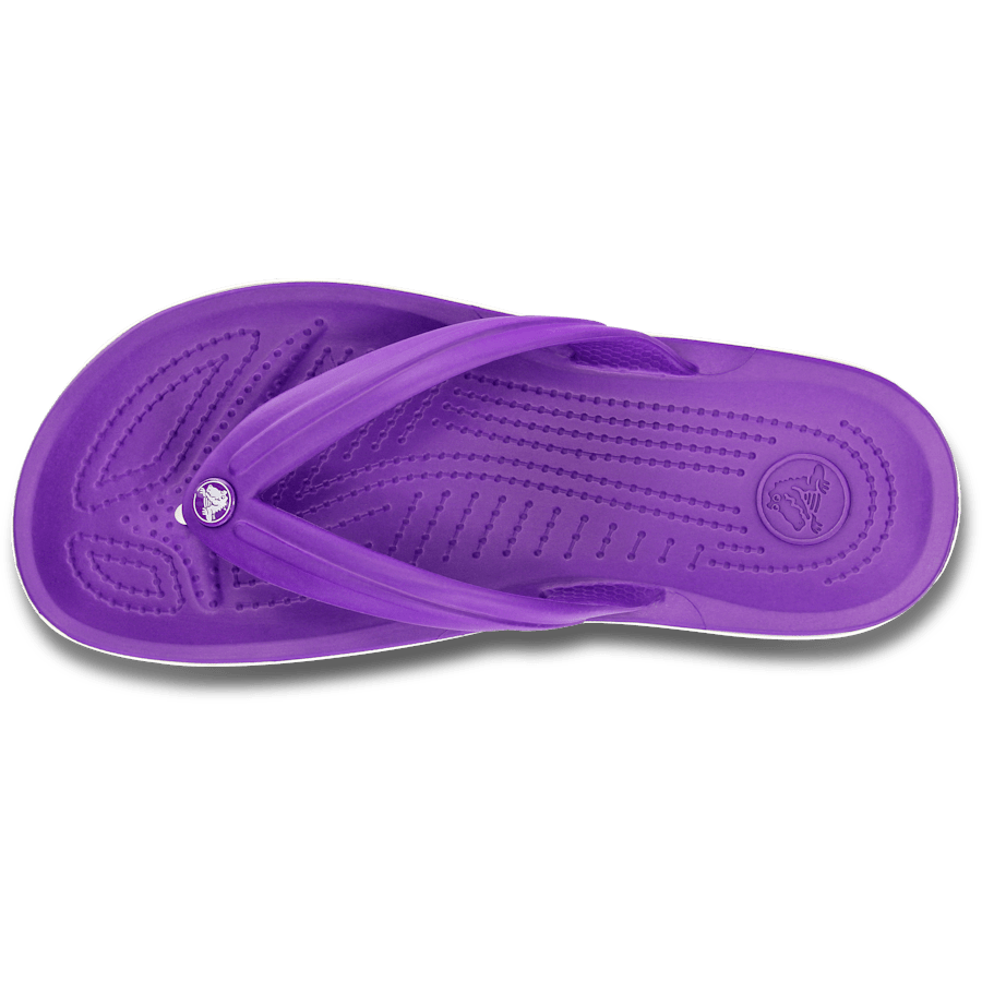 Neon Purple / White Crocband™ Flip - Top - Crocs
