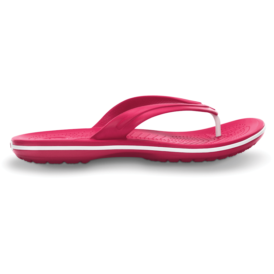 Raspberry / White Crocband™ Flip - Side - Crocs