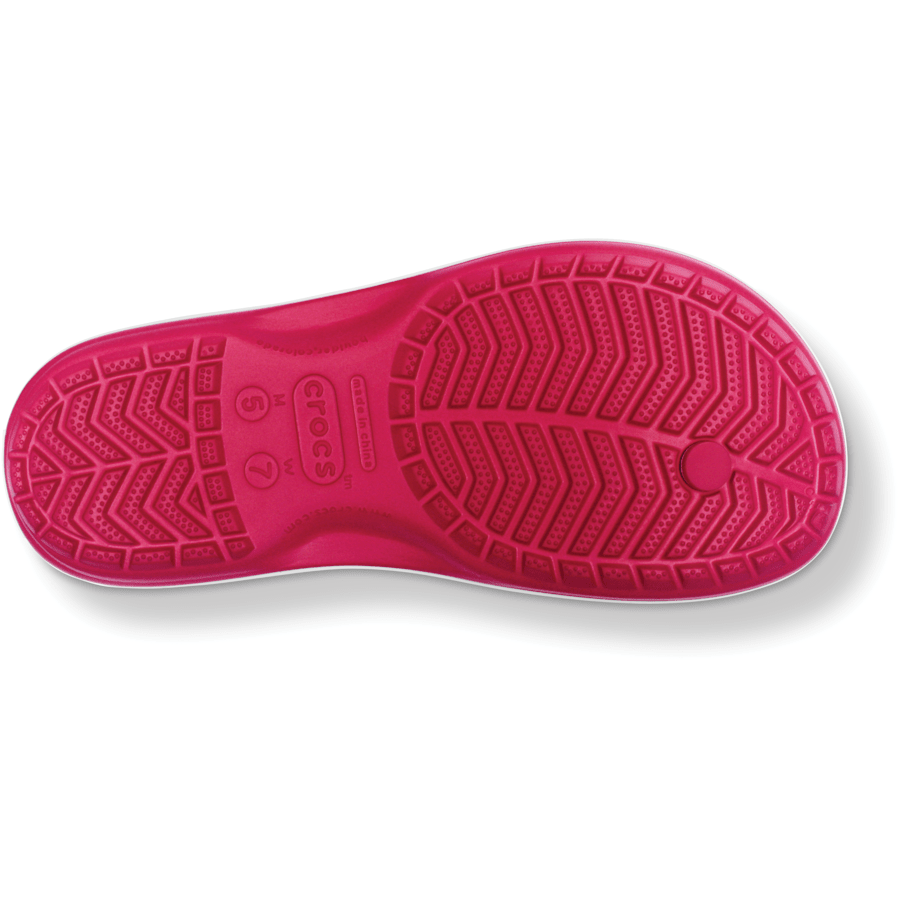 Raspberry / White Crocband™ Flip - Bottom - Crocs