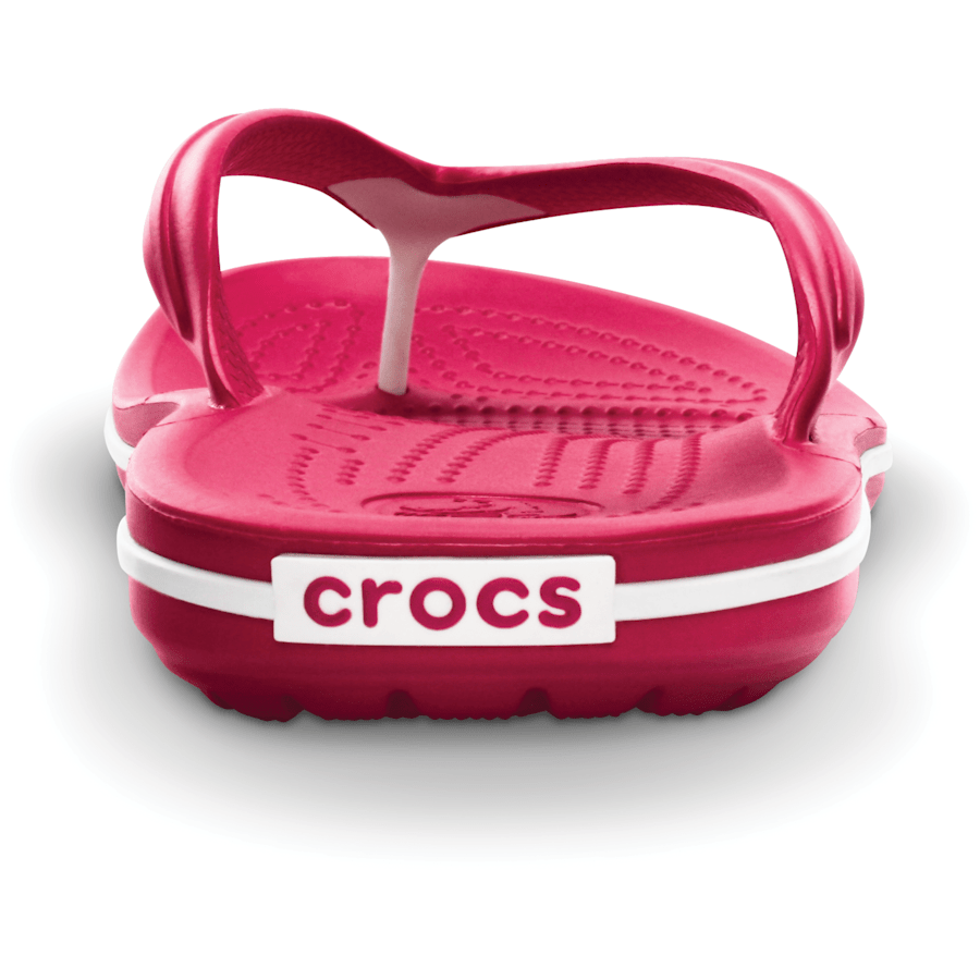 Raspberry / White Crocband™ Flip - Back - Crocs