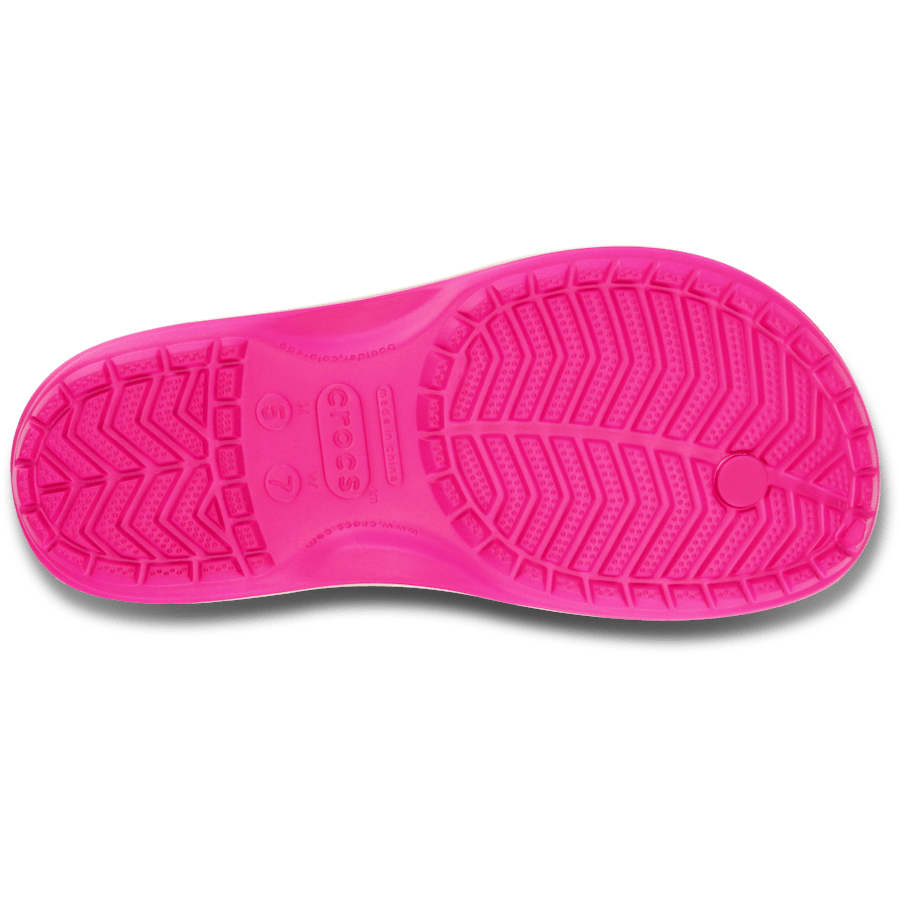 Neon Magenta / White Crocband™ Flip - Bottom - Crocs