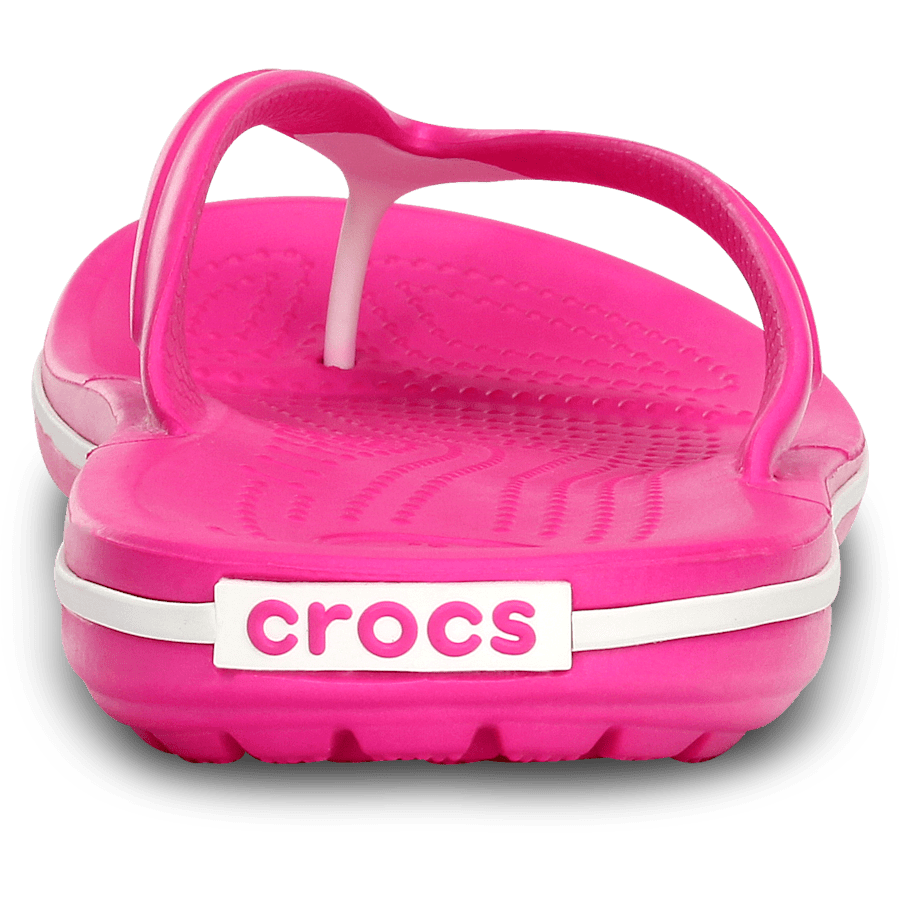 Neon Magenta / White Crocband™ Flip - Back - Crocs
