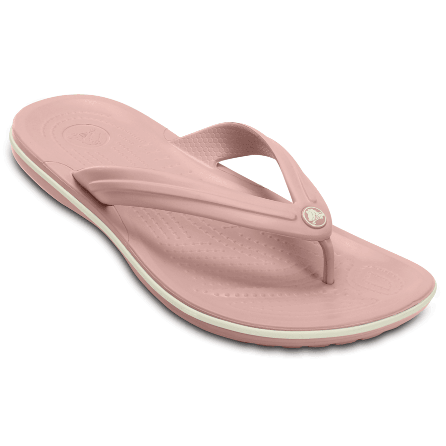 Pearl Pink / White Crocband™ Flip - Angle - Crocs