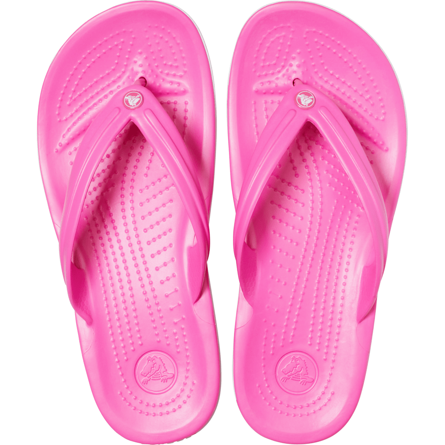 Electric Pink / White Crocband™ Flip - Top - Crocs
