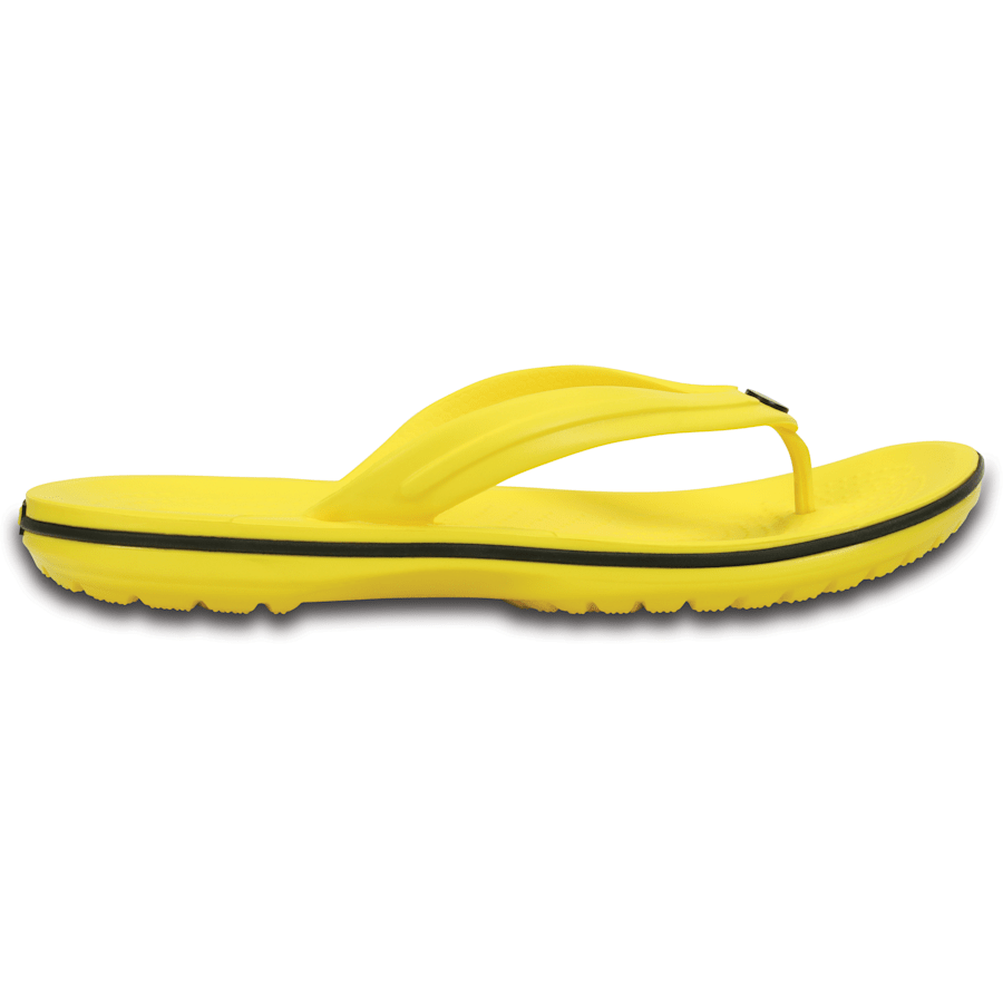 Lemon / Black Crocband™ Flip - Side - Crocs