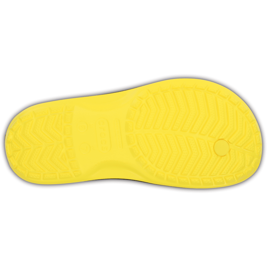 Lemon / Black Crocband™ Flip - Bottom - Crocs