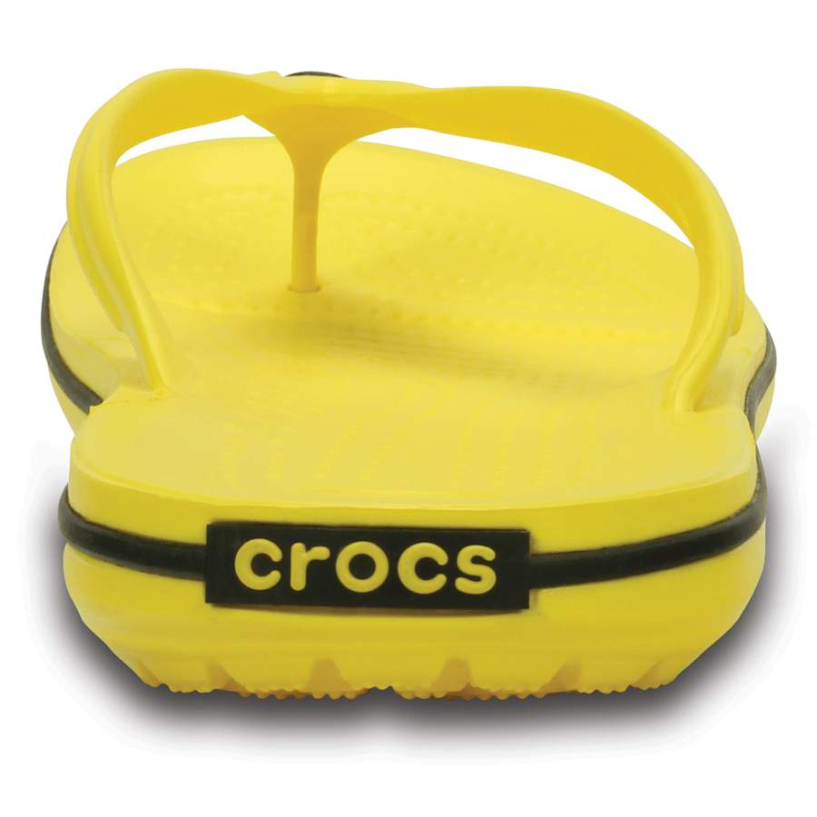 Lemon / Black Crocband™ Flip - Back - Crocs