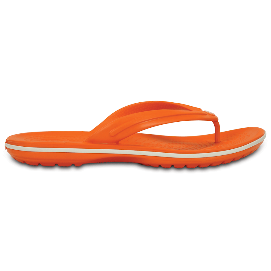 Orange / White Crocband™ Flip - Side - Crocs