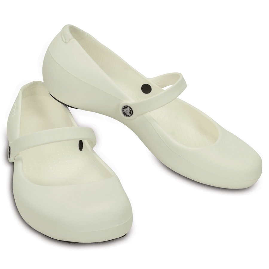 White Women’s Alice Work Flat - Pari - Crocs