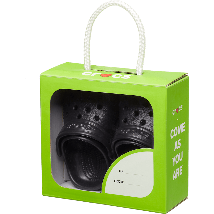 Black Infant Crocs Littles™ Clog - Custom Angle - Crocs