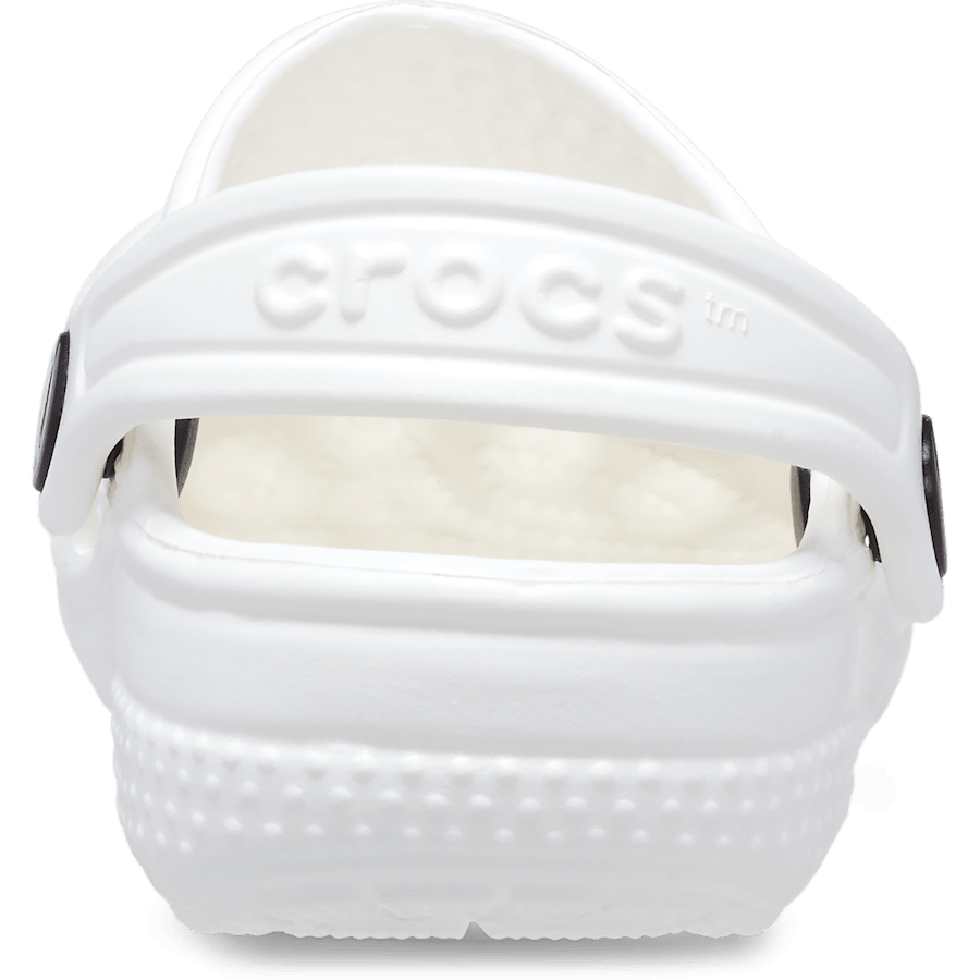 White Infant Crocs Littles™ Clog - Back - Crocs