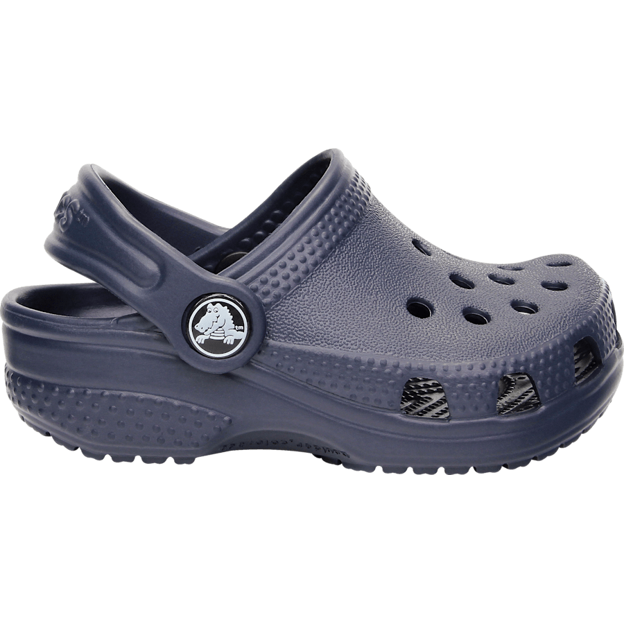 Navy Infant Crocs Littles™ Clog - Side - Crocs