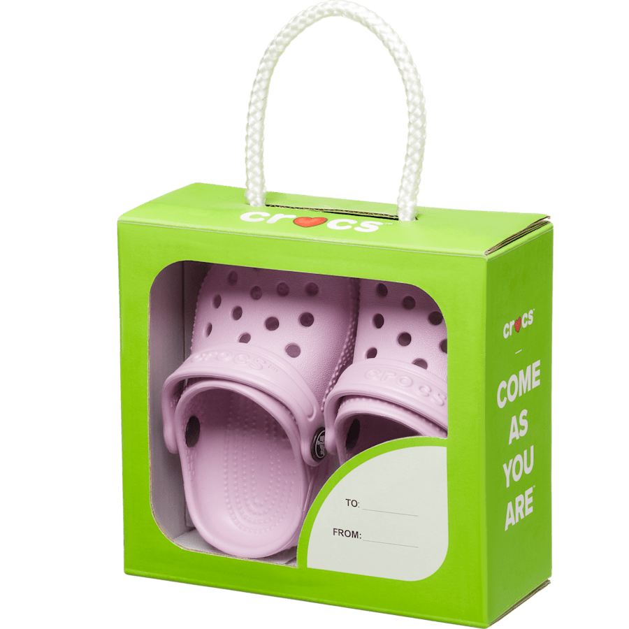 Ballerina Pink Infant Crocs Littles™ Clog - Custom Angle - Crocs
