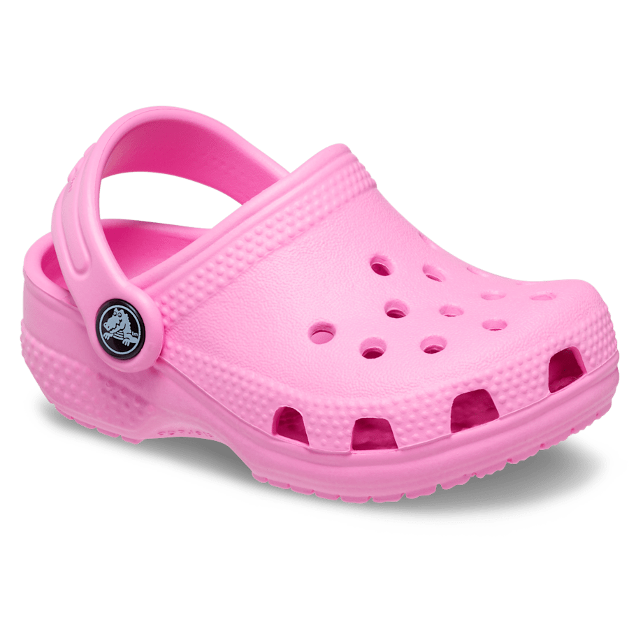 Taffy Pink Infant Crocs Littles™ Clog - Angle - Crocs