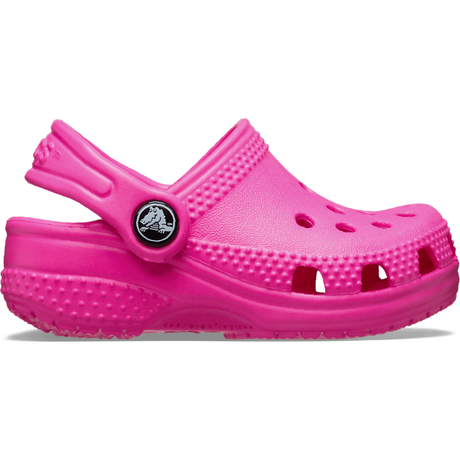 Pink Crush Infant Crocs Littles™ Clog - Side - Crocs