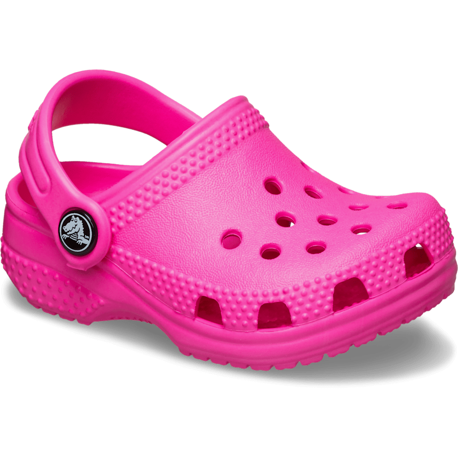 Pink Crush Infant Crocs Littles™ Clog - Angle - Crocs