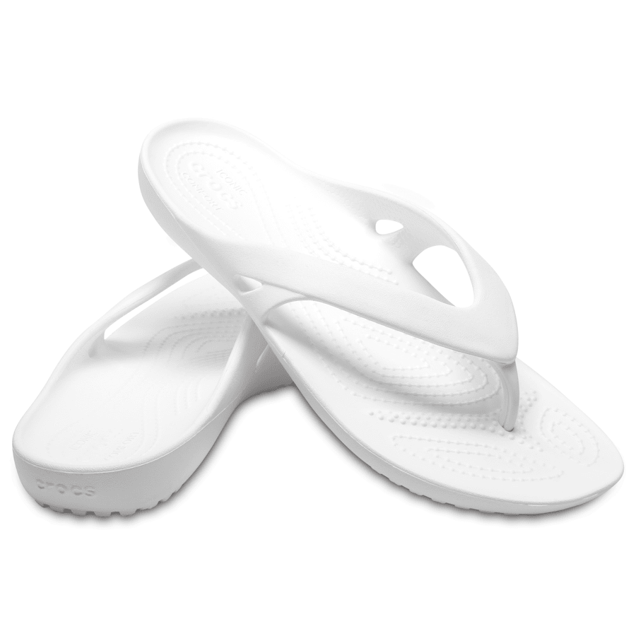 White Women’s Kadee II Flip - Pair - Crocs