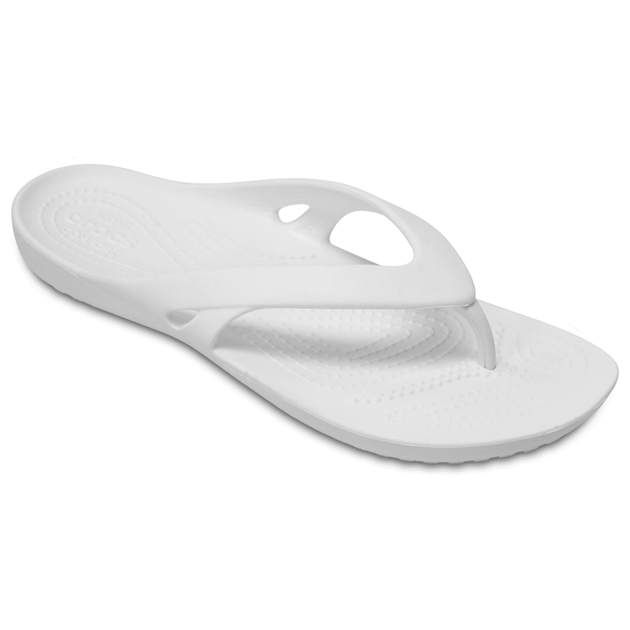 White Women’s Kadee II Flip - Angle - Crocs