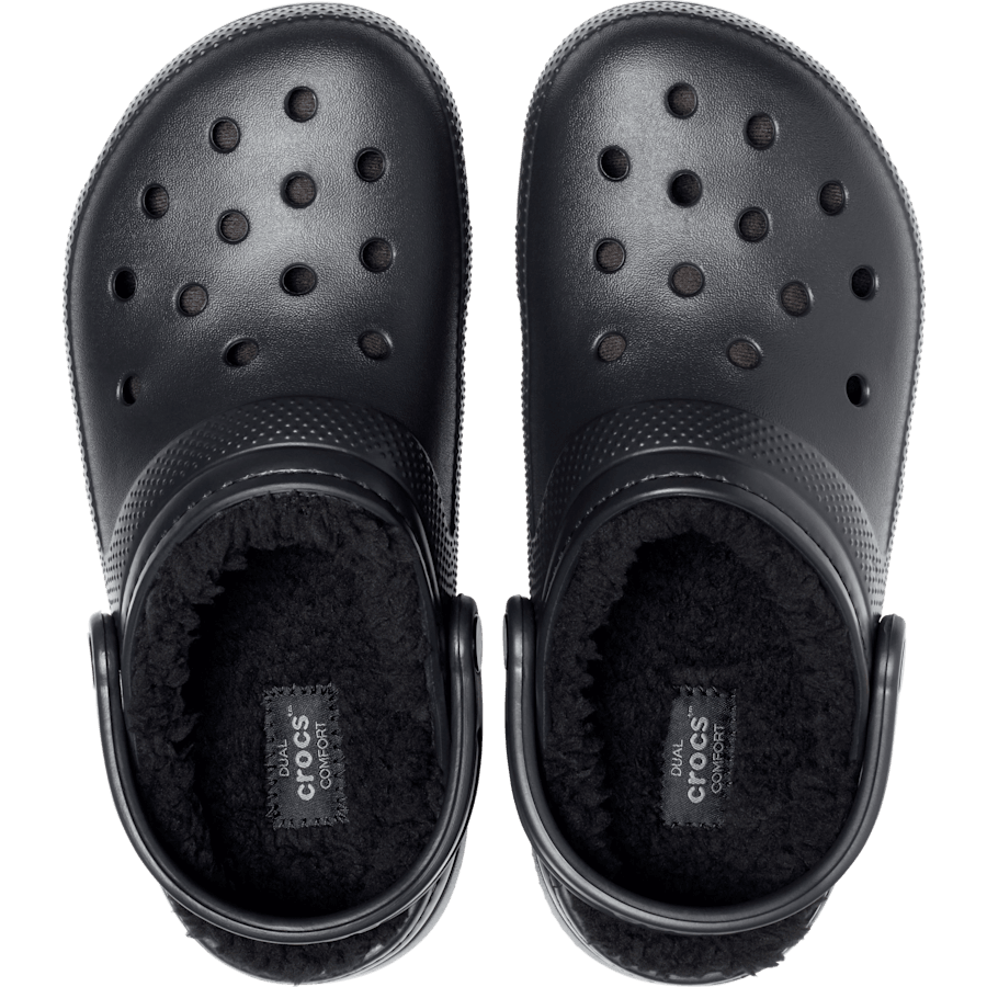 Black / Black Classic Lined Clog - Top - Crocs