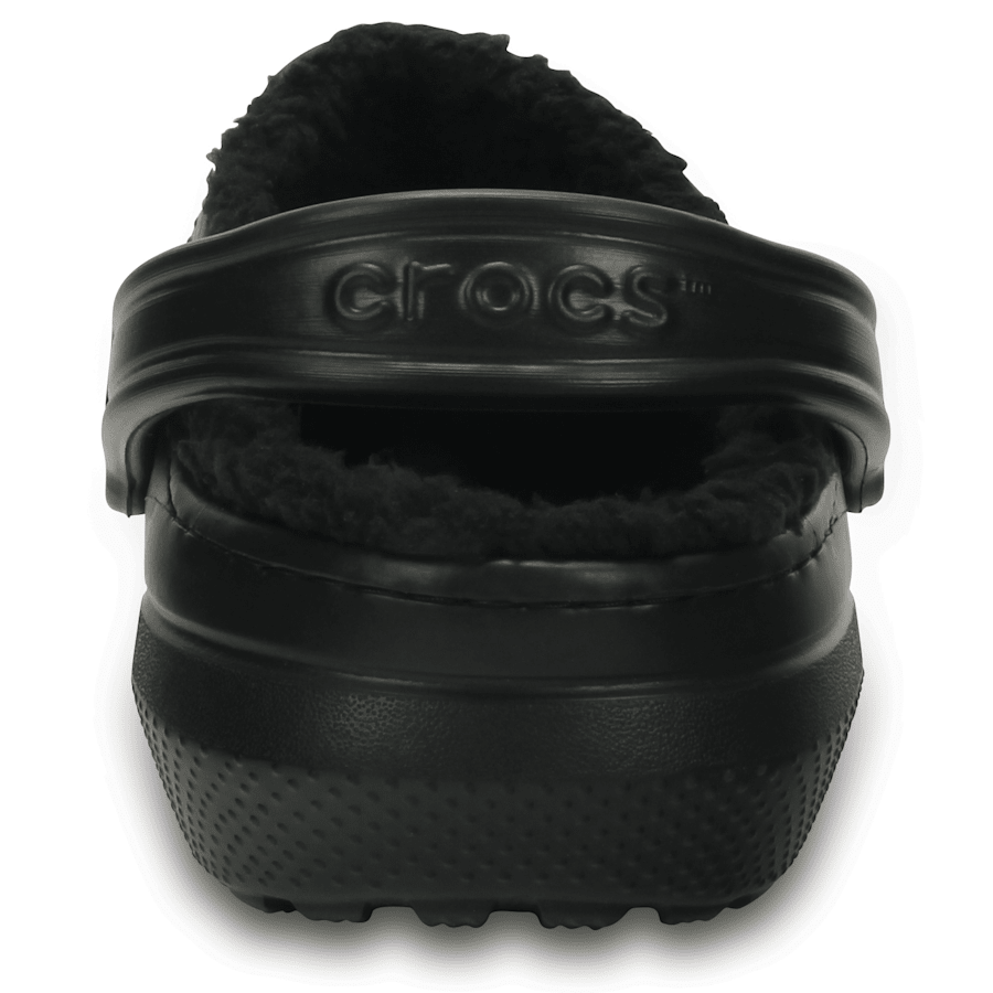 Black / Black Classic Lined Clog - Back - Crocs