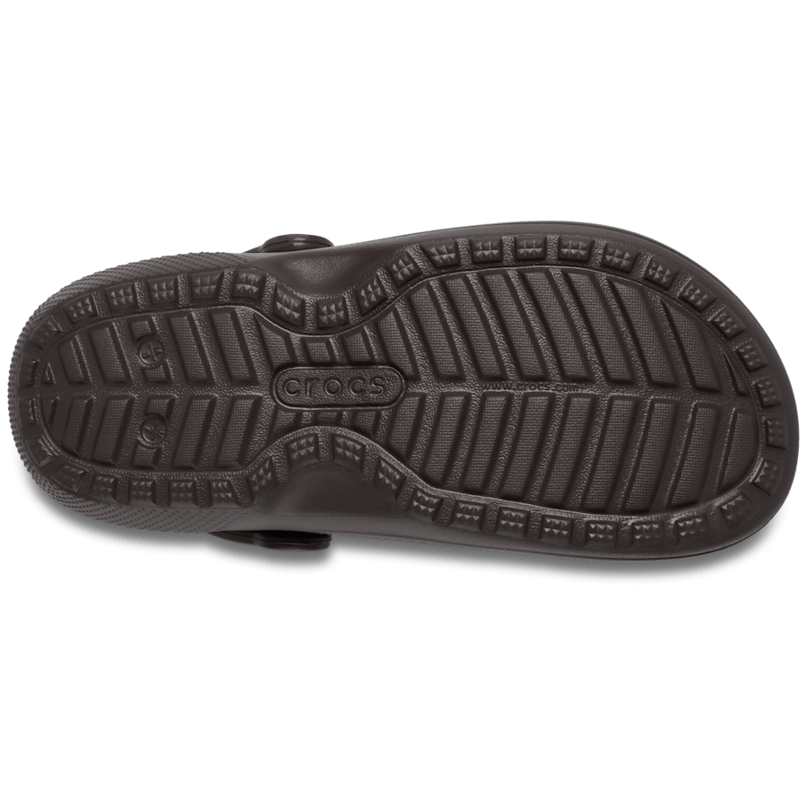 Espresso Classic Lined Clog - Bottom - Crocs