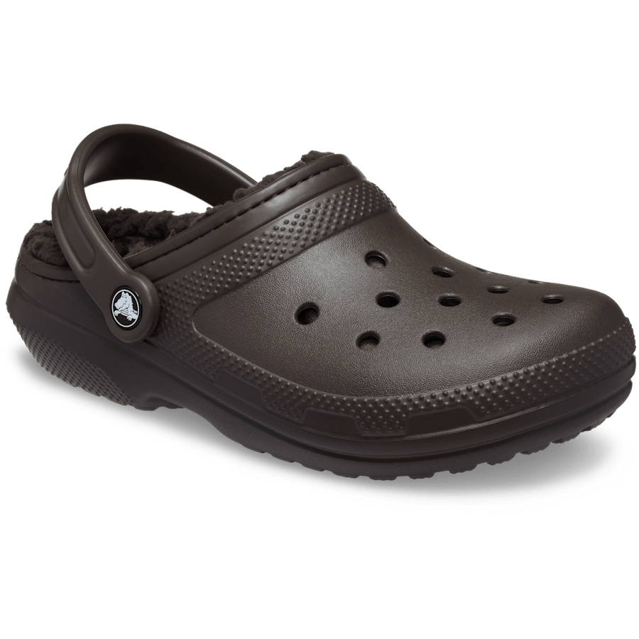 Espresso Classic Lined Clog - Angle - Crocs