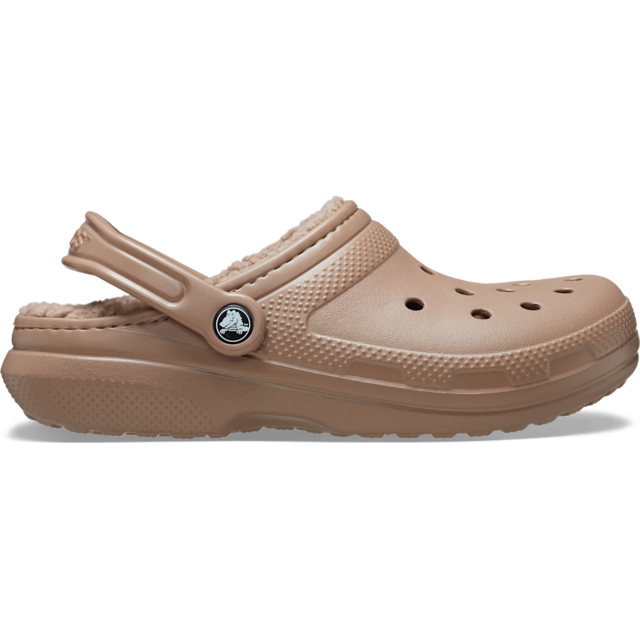 Latte Classic Lined Clog - Side - Crocs