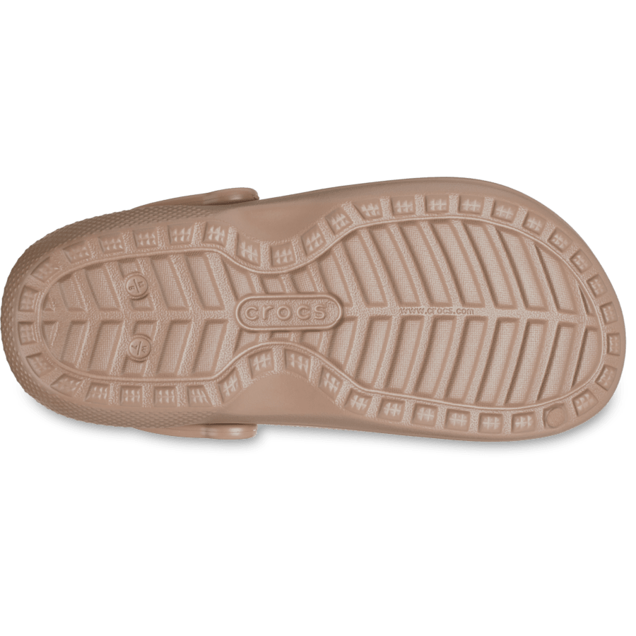 Latte Classic Lined Clog - Bottom - Crocs