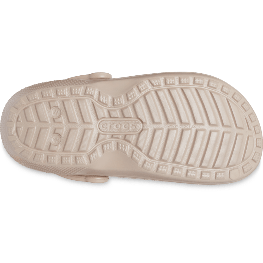 Mushroom / Bone Classic Lined Clog - Bottom - Crocs
