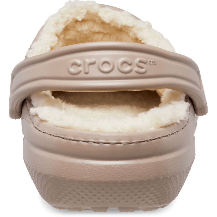 Mushroom / Bone Classic Lined Clog - Back - Crocs