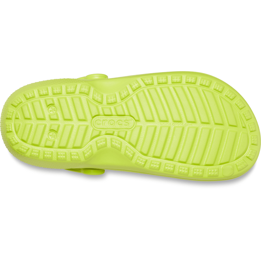 Lime Punch / Lime Punch Classic Lined Clog - Bottom - Crocs
