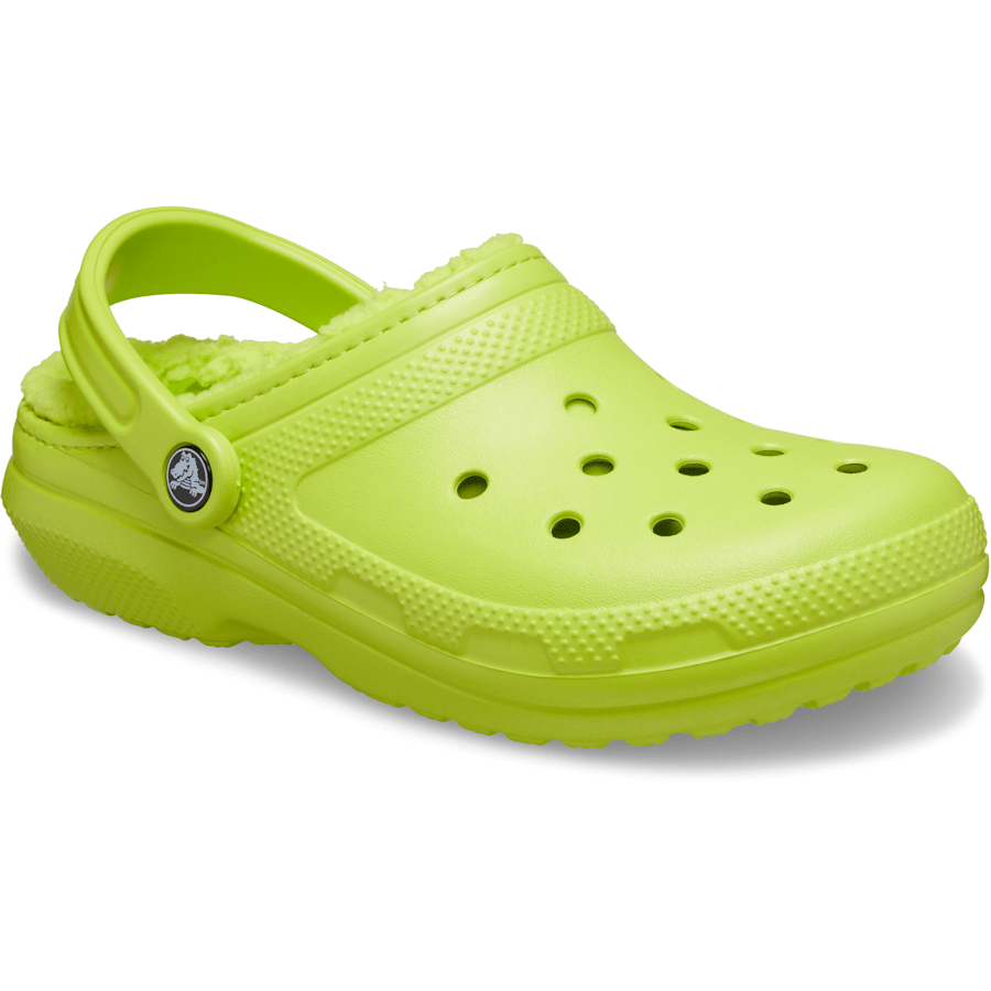 Lime Punch / Lime Punch Classic Lined Clog - Angle - Crocs