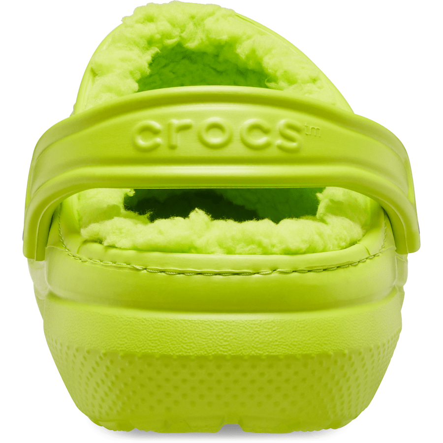 Lime Punch / Lime Punch Classic Lined Clog - Back - Crocs