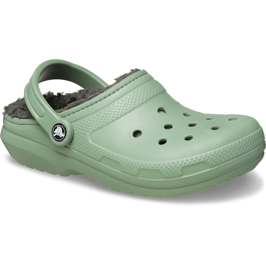 Moss/Multi Classic Lined Clog - Angle - Crocs