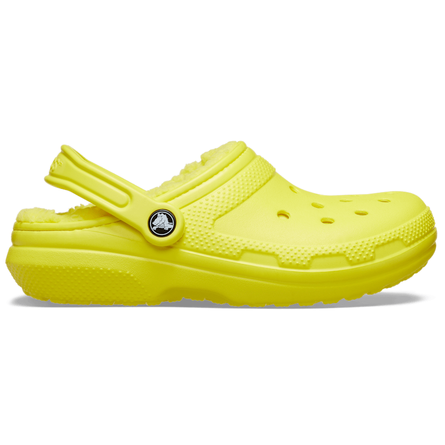 Cyber Yellow Classic Lined Clog - Side - Crocs