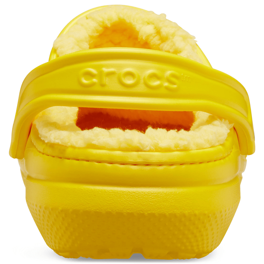 Lemon / Lemon Classic Lined Clog - Back - Crocs