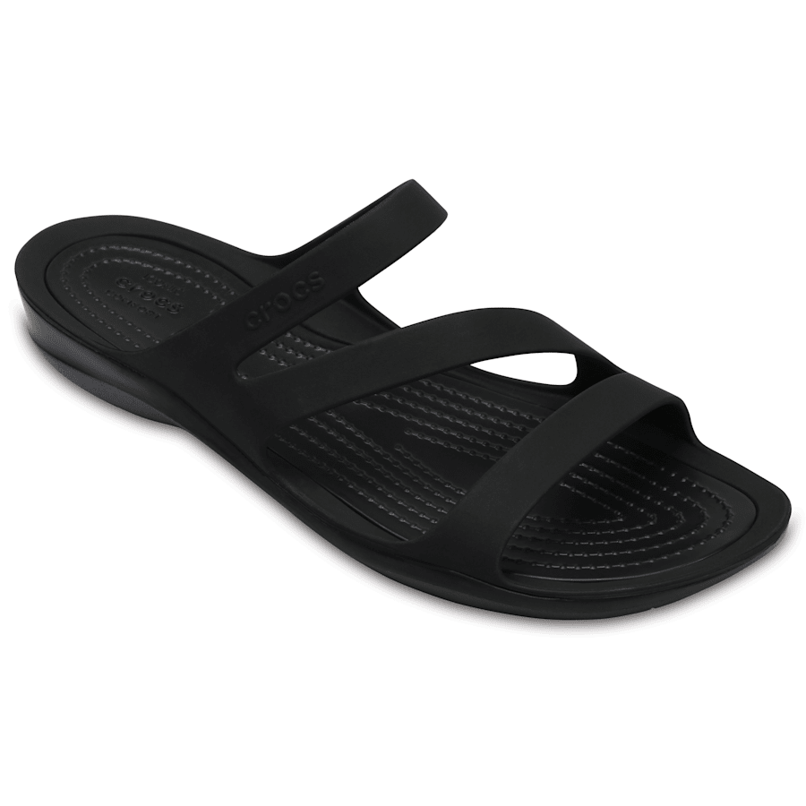 Black / Black Women’s Swiftwater™ Sandal - Angle - Crocs