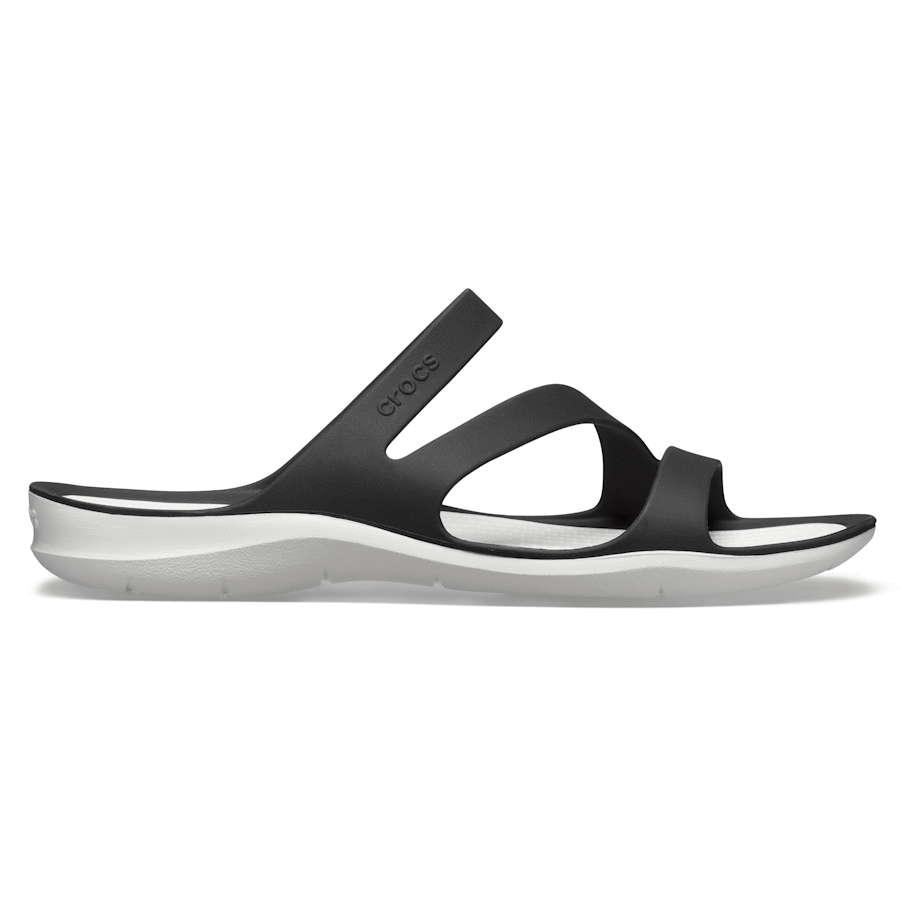 Black / White Women’s Swiftwater™ Sandal - Side - Crocs