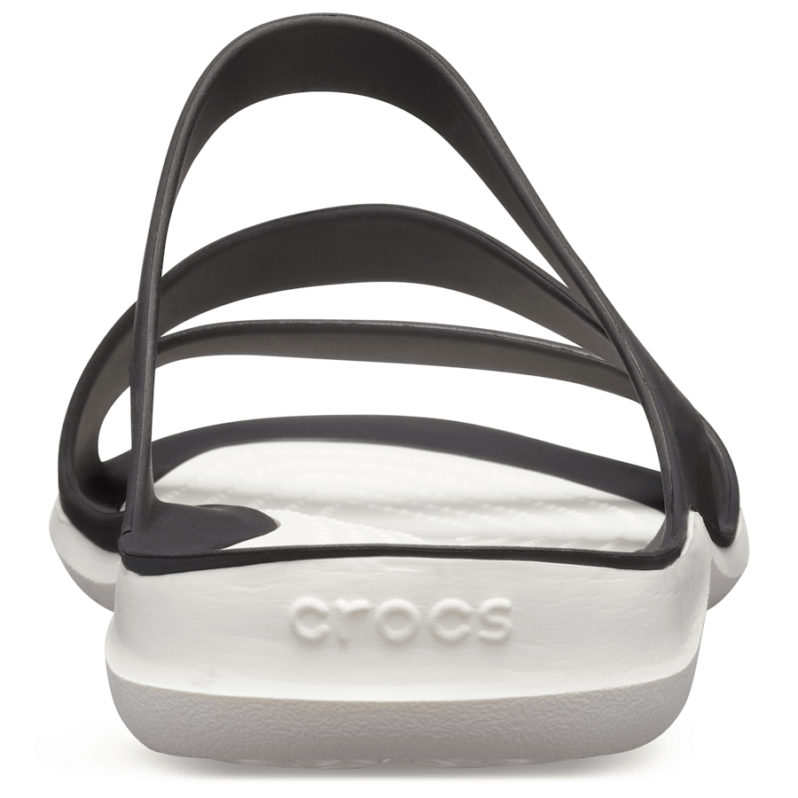 Black / White Women’s Swiftwater™ Sandal - Back - Crocs