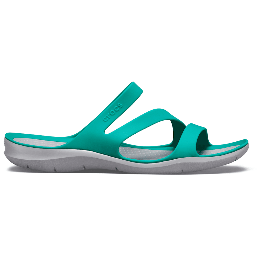 Tropical Teal/Light Grey Women’s Swiftwater™ Sandal - Side - Crocs
